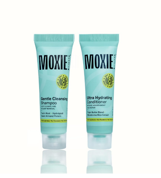 Moxie Beauty Rinse & Shine Shampoo and Conditioner Combo | 2 x 10ml