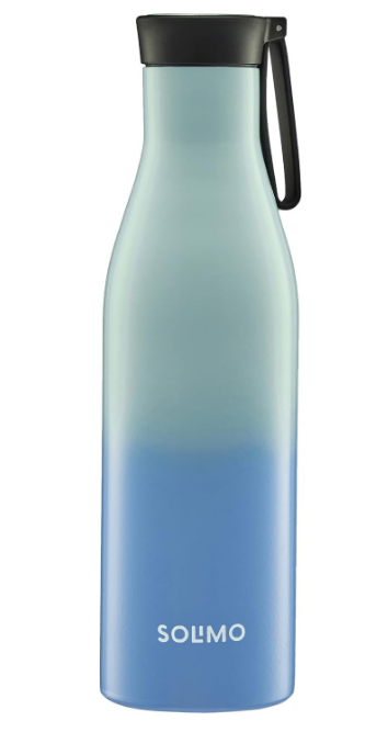 Amazon Brand - Solimo 850ml Stainless Steel Vacuum Insulated Bottle with Carry-on Strap