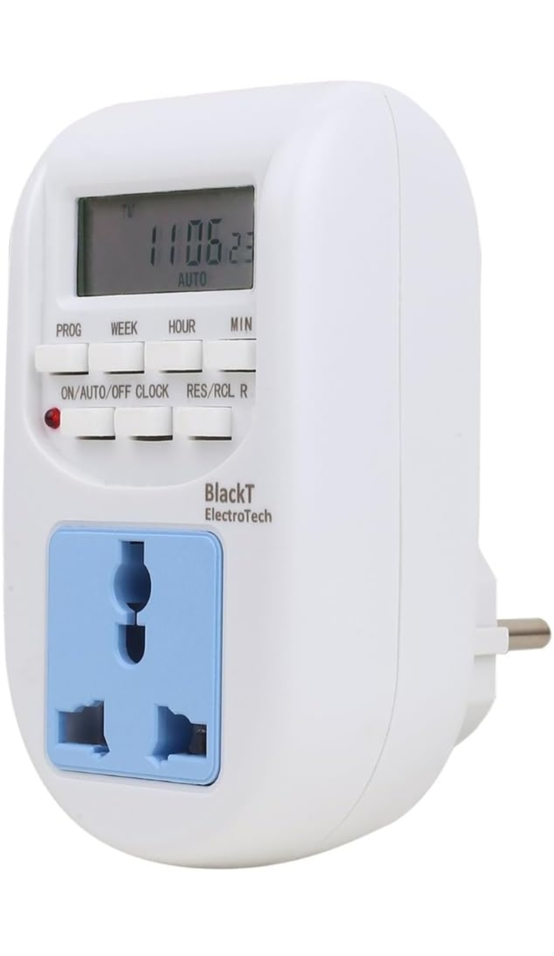 Blackt Electrotech BT41P 230V 10A Digital Programmable Timer Socket Plug – 24x7