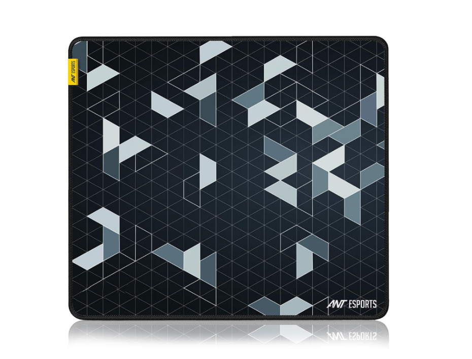 Ant Esports Prism Mouse Pad with Anti-fray Stitching, Waterproof Surface & Non-Slip Rubber Base with Stitched