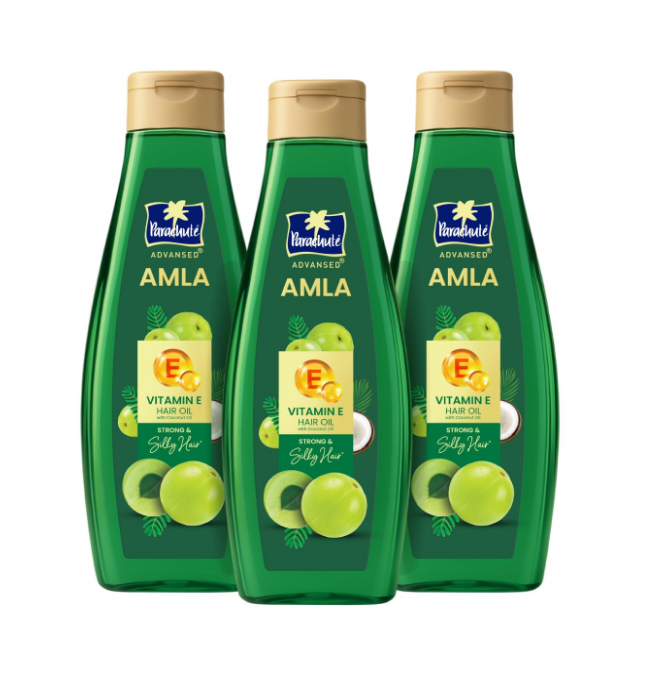 Parachute Advansed Amla Hair Oil with Vitamin E | 500ml x 3